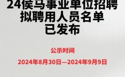 侯马最新招聘有哪些岗位？