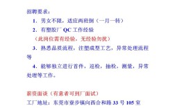 东莞塑胶厂招聘信息