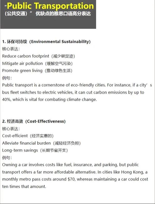 雅思口语作文如何谈transportation？-图2