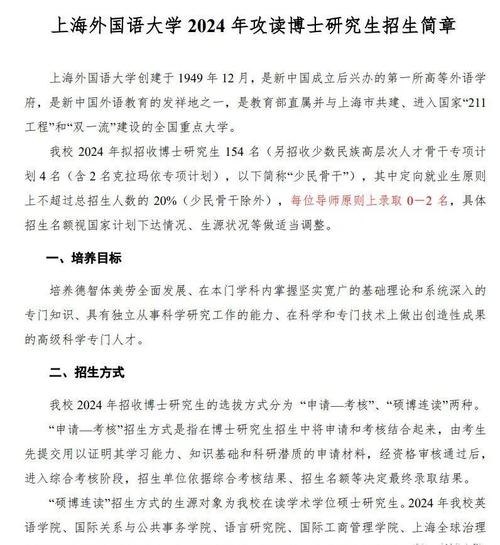 上海外国语大学考研招生简章有哪些关键信息？-图2