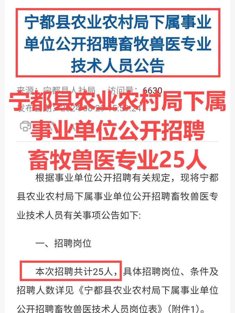 畜牧兽医局招聘-图1