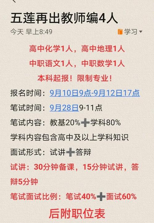 五莲教师招聘何时开始?-图1 五莲教师招聘何时开始?-图1