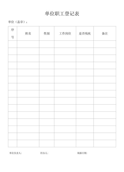 员工档案登记表应包含哪些关键信息？-图2