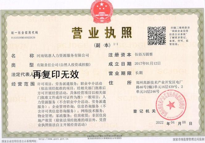 河南人力资源公司注册需满足哪些条件？-图1