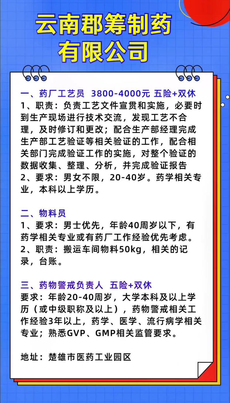 药业公司招聘信息有哪些岗位要求?-图1 药业公司招聘信息有哪些岗位要求?-图1