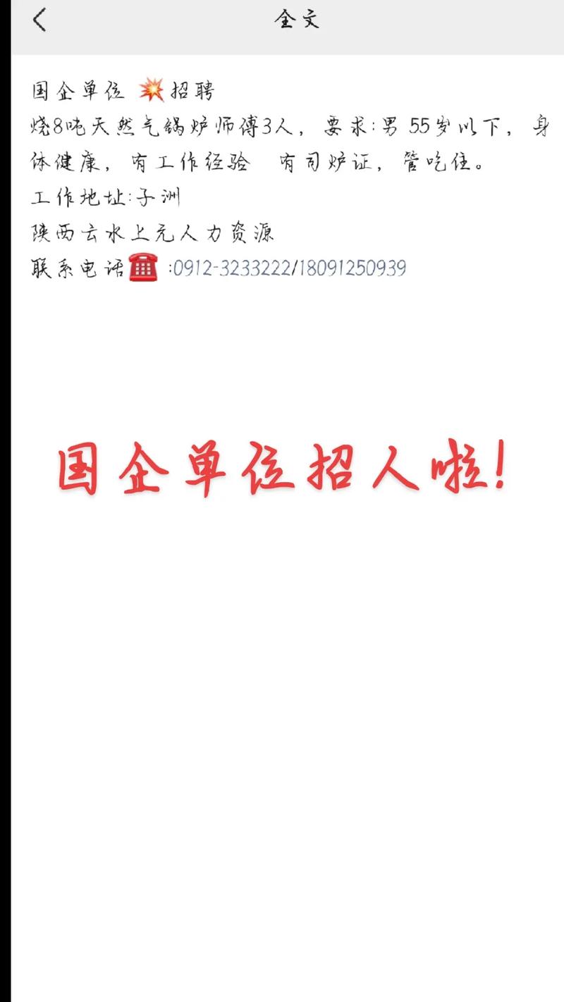 锅炉工最新招聘,待遇如何?-图2 锅炉工最新招聘,待遇如何?-图2