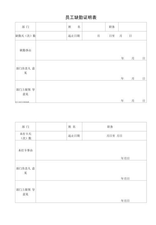 公司人事部统计缺勤名单-图1